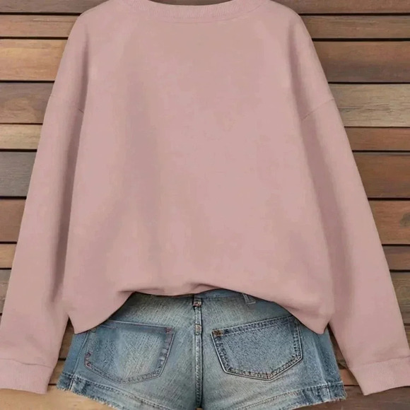 Casual Graohic Round Neck Hoodie - Picture 2 of 5